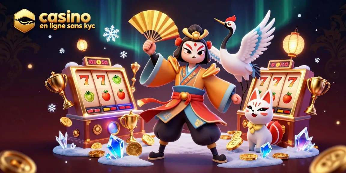 Jouer sur un casino en ligne sans KYC avec des symboles au jackpot et des effets visuels fascinants.