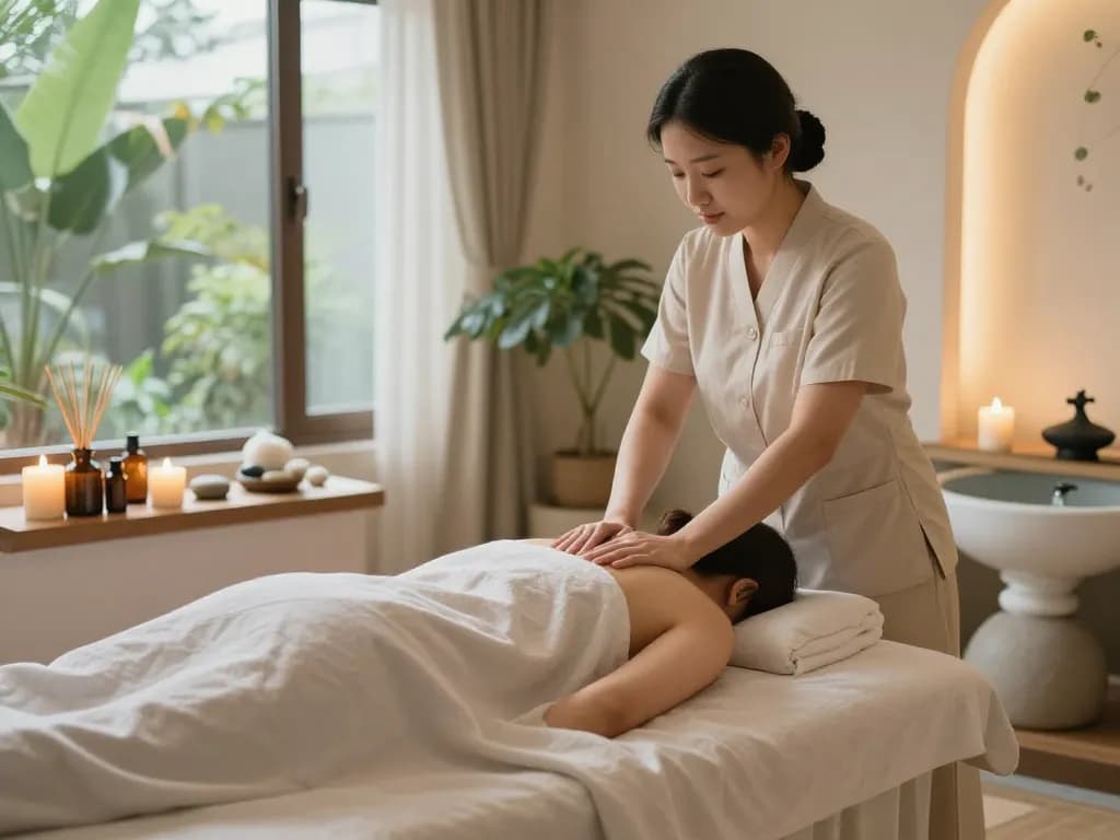 Experience a luxurious 강남마사지 in a serene wellness center with soothing ambiance.