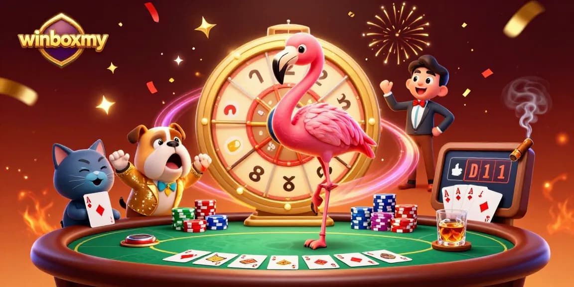 WinboxMY offers thrilling gaming experiences with a festive atmosphere, showcasing casino excitement.
