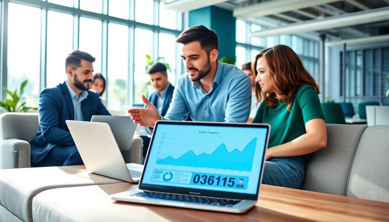 Enhancing digital marketing strategies with SEO Agency Clearwater team in an engaging office setting.