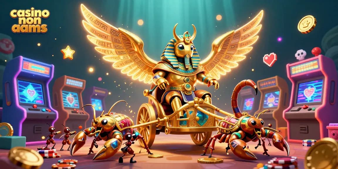 Gioca ai migliori giochi con i casinò non AAMS, rappresentati in un'illustrazione 3D ricca di dettagli.