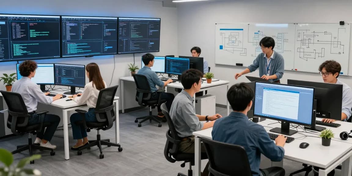 Servizi di trasloco St George Utah presentati in un ambiente tecnologico all'avanguardia con soluzioni software avanzate.