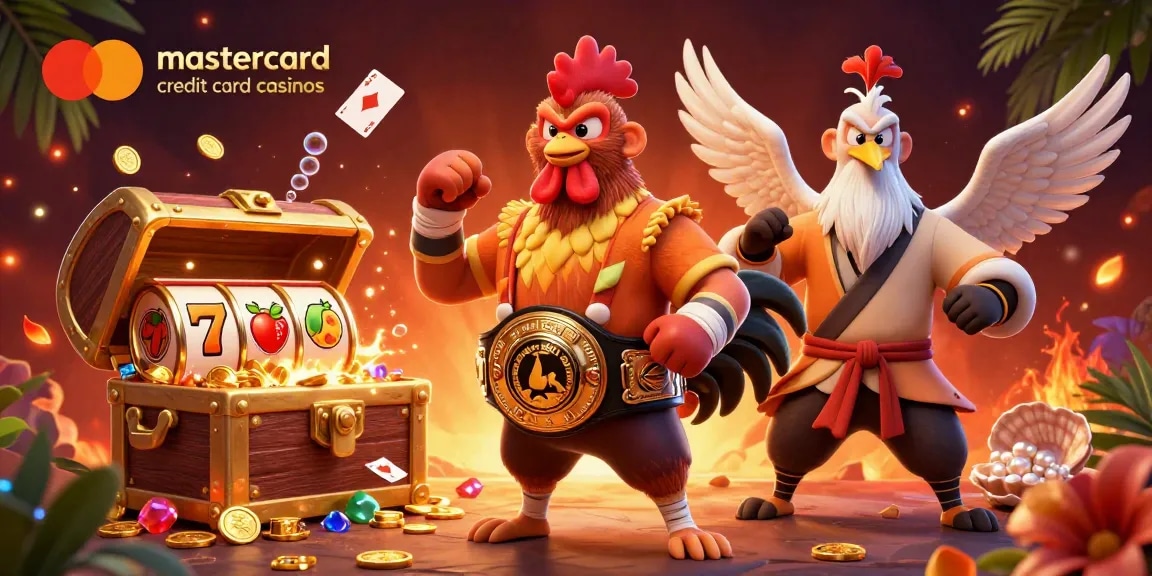 Experience thrilling action at mastercard credit card casinos with vibrant characters and dynamic gaming elements.