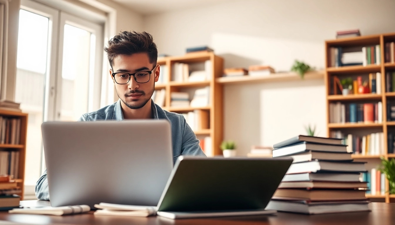 Providing online exams help in a cozy study space to enhance learning.