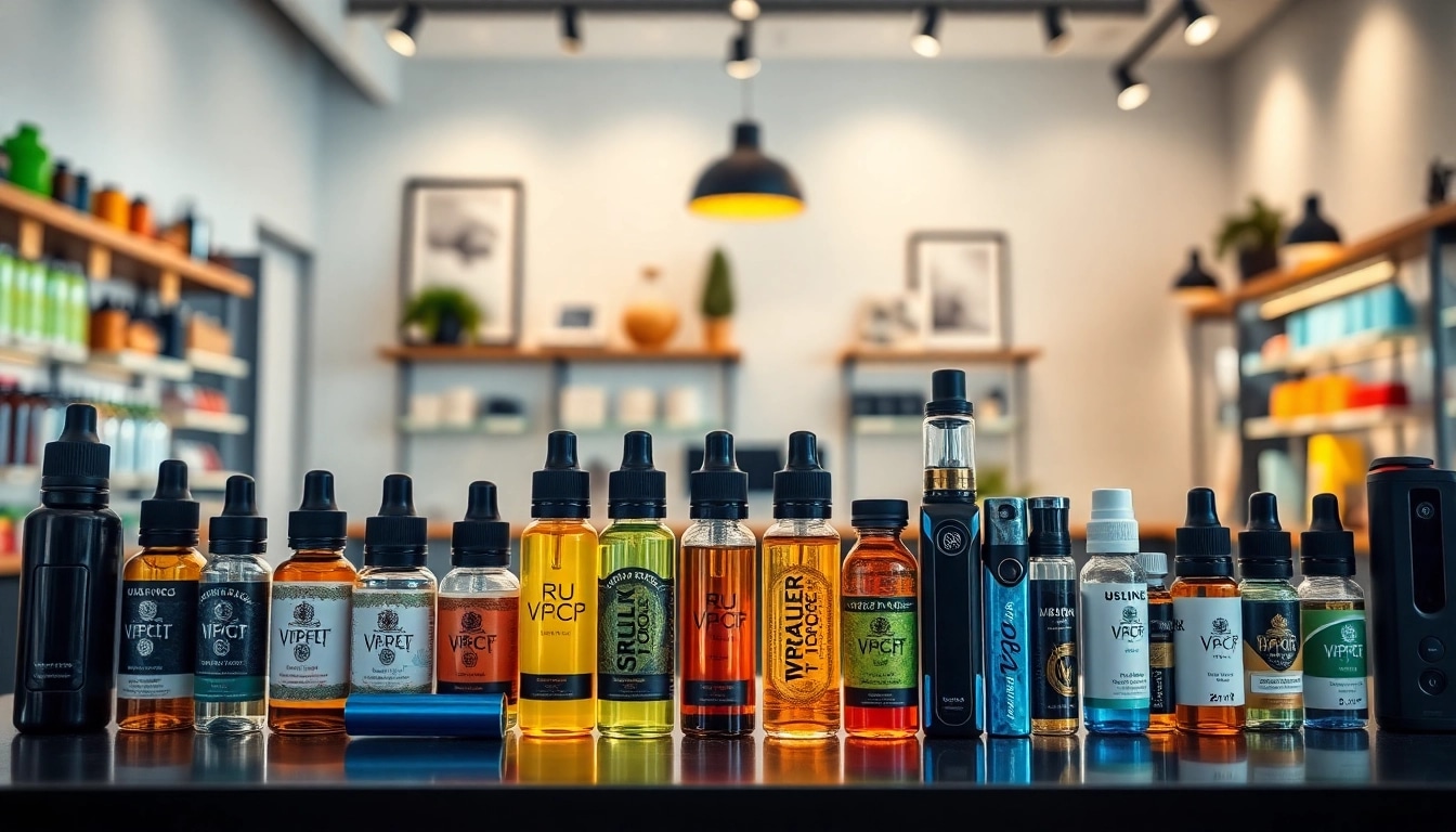 Browse unique vape products and e-liquids at https://vapejuicedepot.com/ in a modern setting.