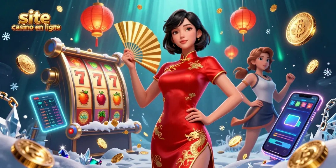 Jouez à des jeux passionnants sur le site casino en ligne avec des scènes vibrantes de joie et de victoire.