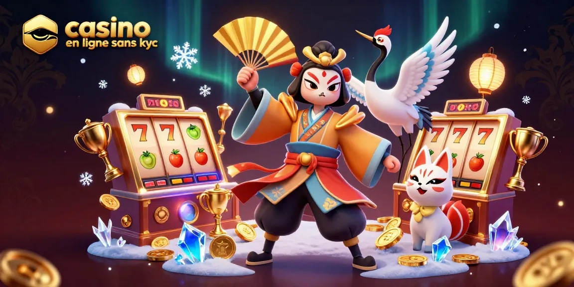 Jouer sur un casino en ligne sans KYC avec des symboles au jackpot et des effets visuels fascinants.