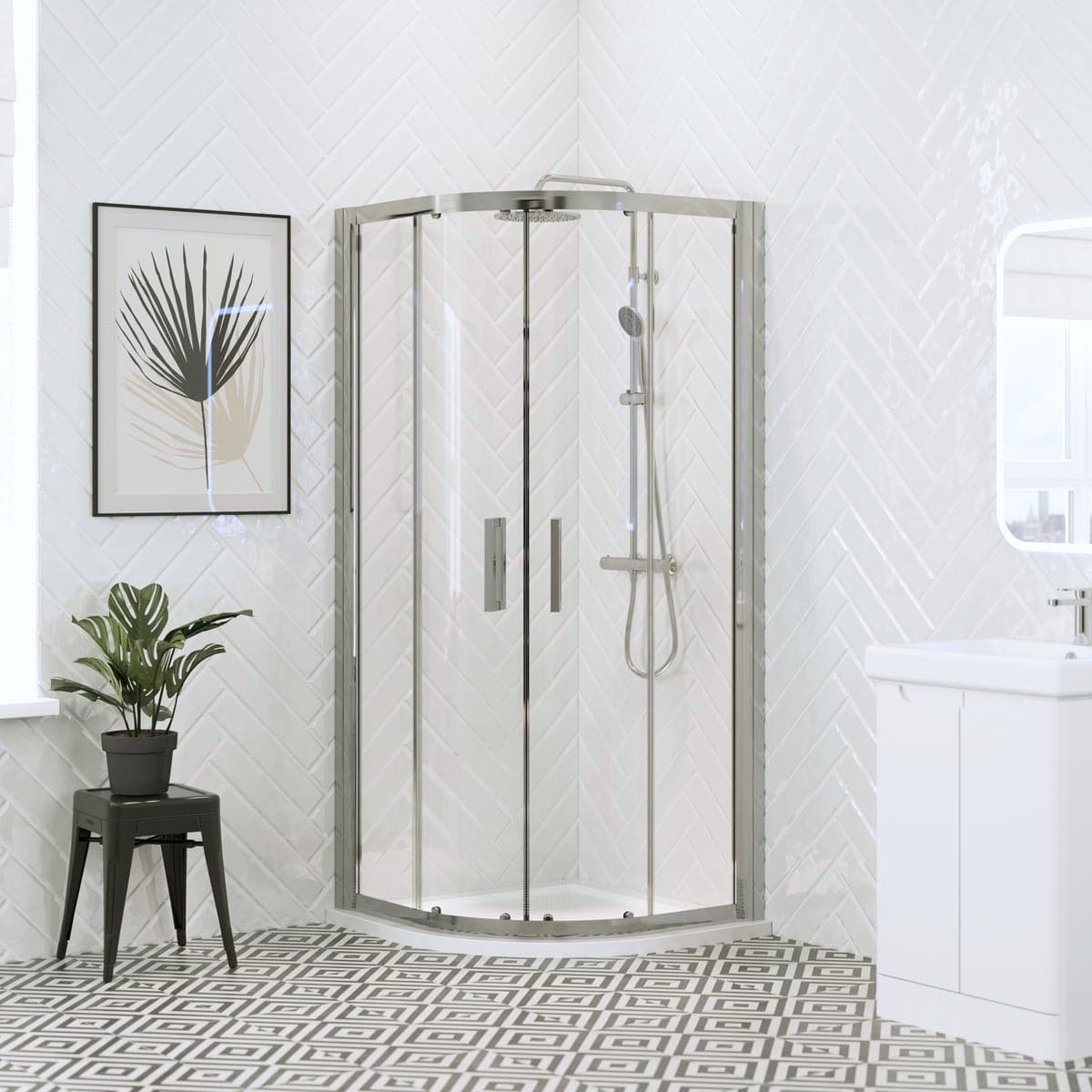 Elegant Corner Shower Screen Frameless Designs