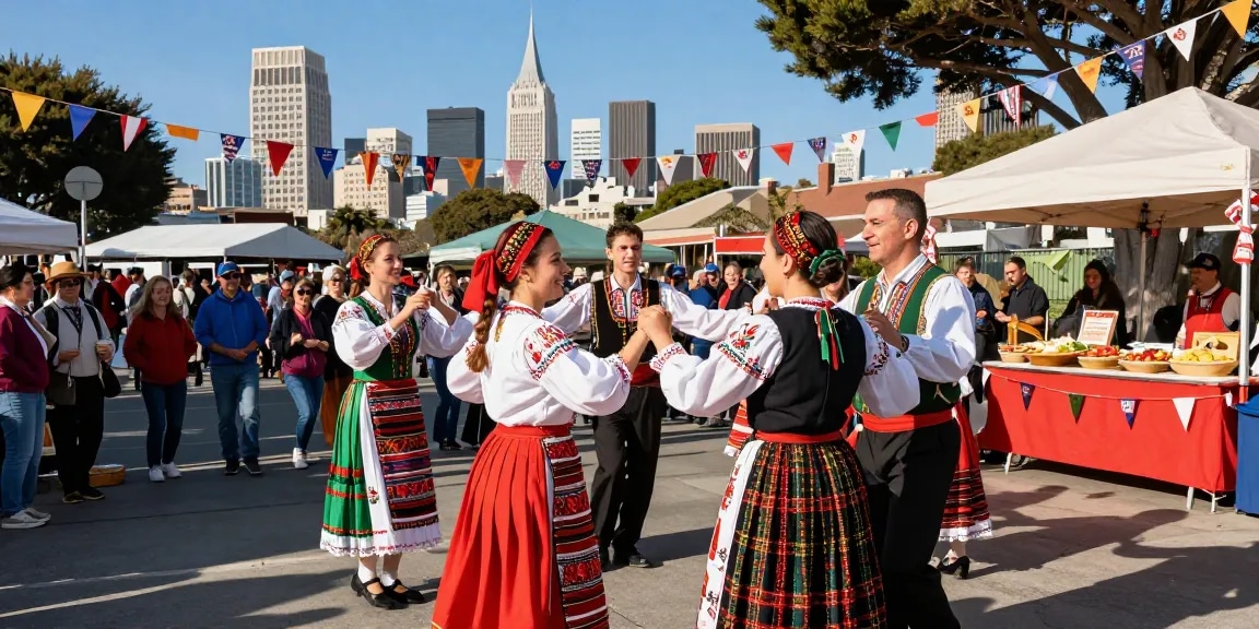 Community engagement among Polish residents in San Francisco at https://www.sfpol.com/ cultural festival, showcasing traditions and connection.