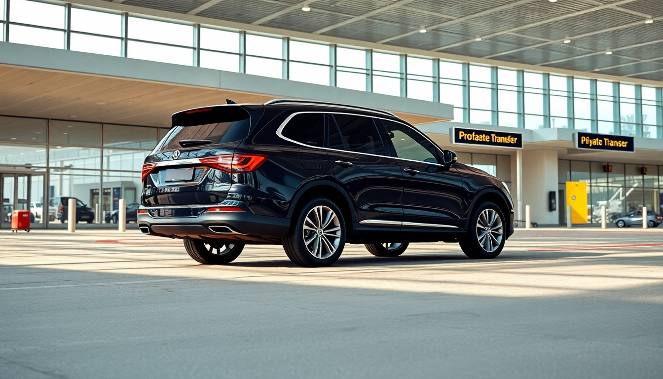 Experience luxury with Private Airport Transfers in a modern airport setting.