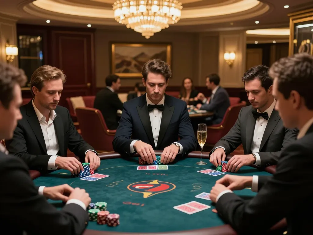 Alami keseronokan 100cuci vip di meja poker penggulung tinggi yang mewah dalam suasana kasino yang elegan