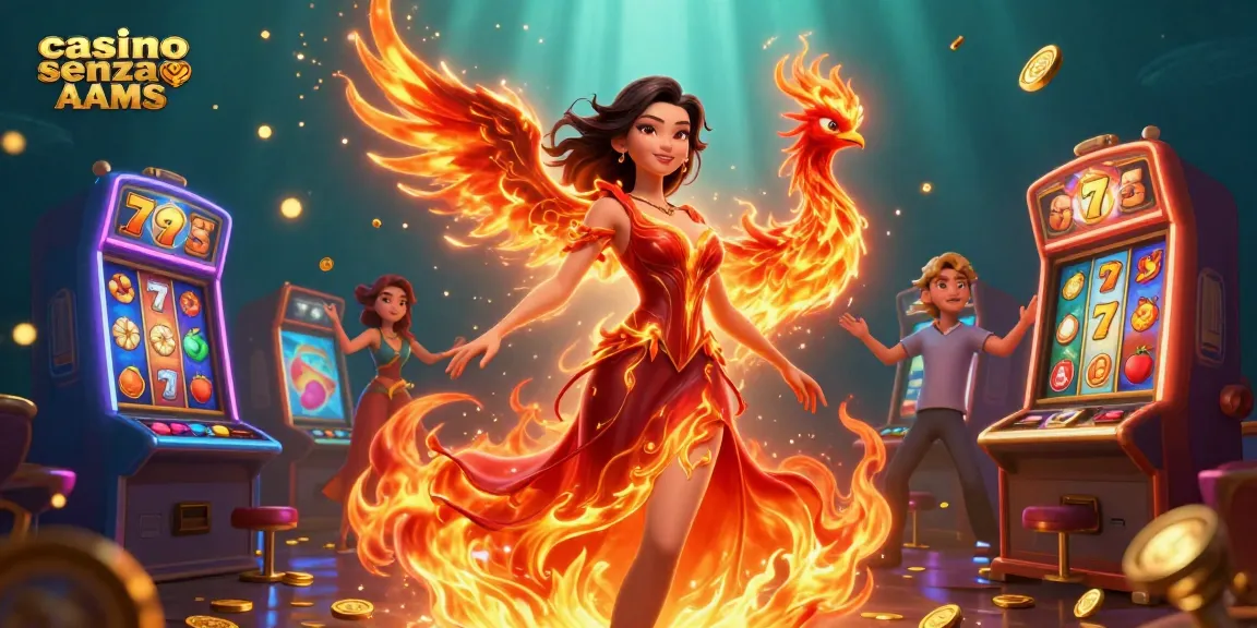 Vinci alla grande nei casino senza AAMS con slot machine vivaci e un'energia magica che circonda.