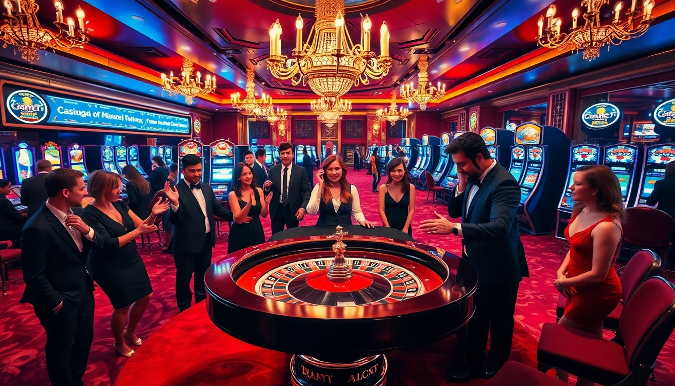 Vivez un gameplay palpitant dans un casino en ligne France avec des tables de roulette vibrantes et des joueurs enthousiastes.
