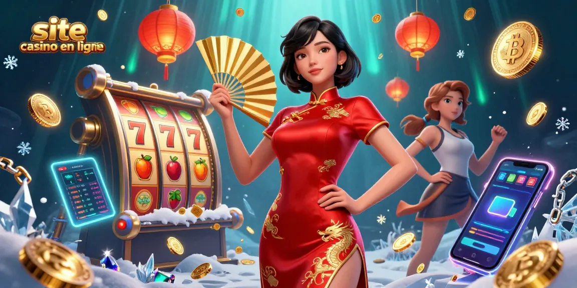 Jouez à des jeux passionnants sur le site casino en ligne avec des scènes vibrantes de joie et de victoire.