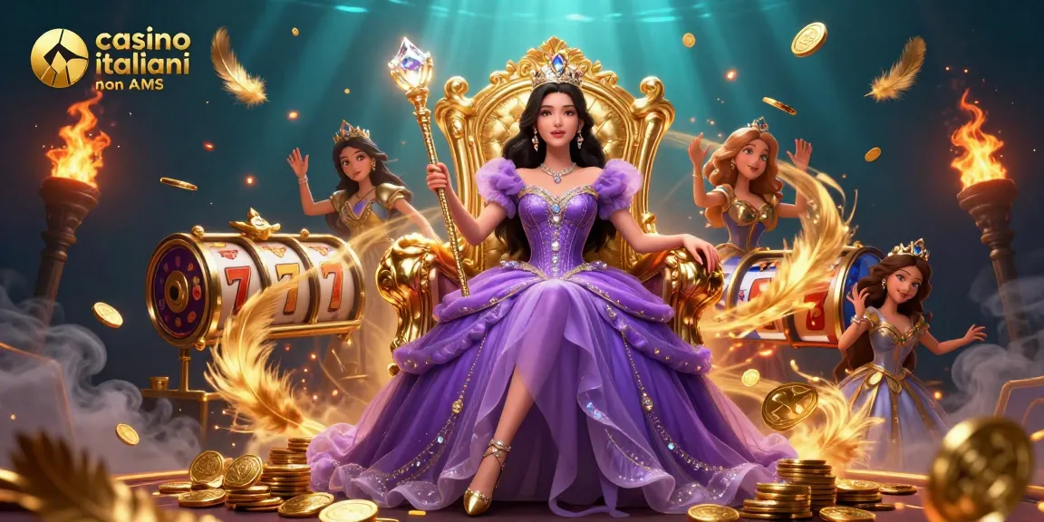 Vivi vincite emozionanti nei casino italiani non AAMS con elementi dorati scintillanti e slot vivaci.