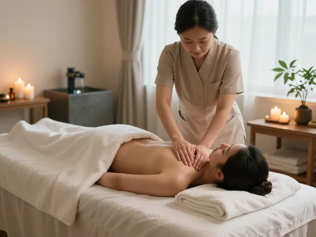 Experience the healing benefits of 역삼동마사지 in a serene spa setting.