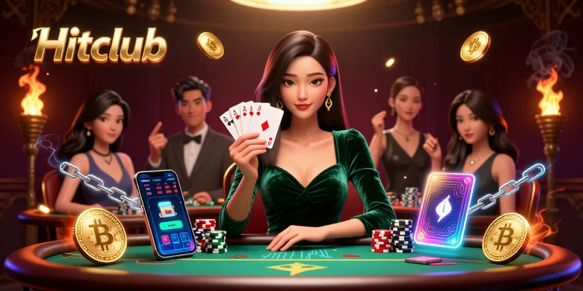 Hitclub features a beautiful Asian woman at a poker table, showcasing strategies for casino gameplay.