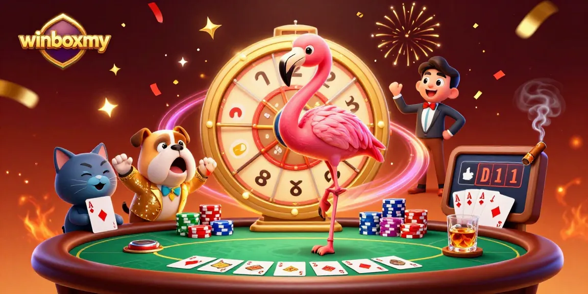 WinboxMY offers thrilling gaming experiences with a festive atmosphere, showcasing casino excitement.