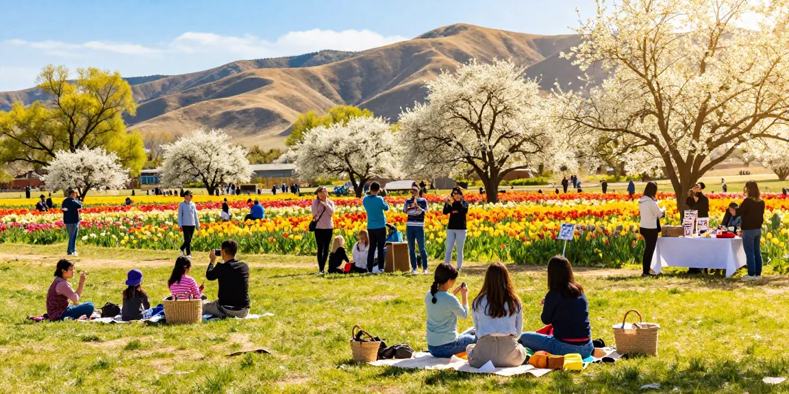 Visitors enjoying the vibrant floral beauty at https://www.thecapayvalleygardentour.com during the Capay Valley Garden Tour.