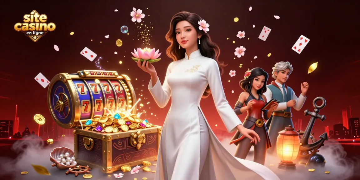 Vivez une expérience de jeu palpitante avec le site de casino en ligne proposant des machines à sous et des personnages élégants.