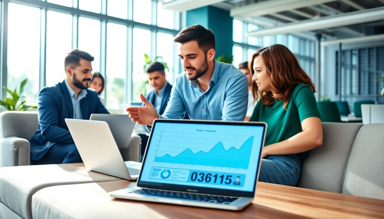 Enhancing digital marketing strategies with SEO Agency Clearwater team in an engaging office setting.