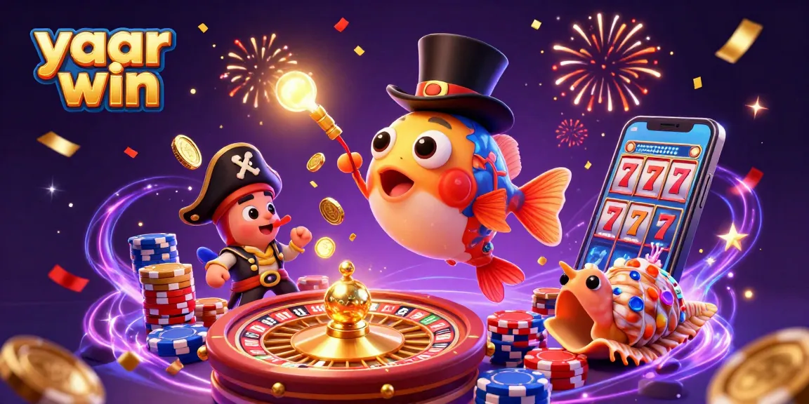 Engage with yaar win's thrilling slots experience featuring a deep-sea anglerfish, pirate shrimp, and gem-laden sea snail.