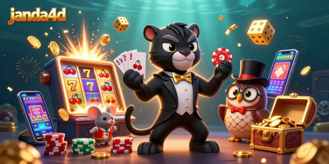 Gapai kemenangan dengan janda4d, simbol jackpot dan karakter siap menang!