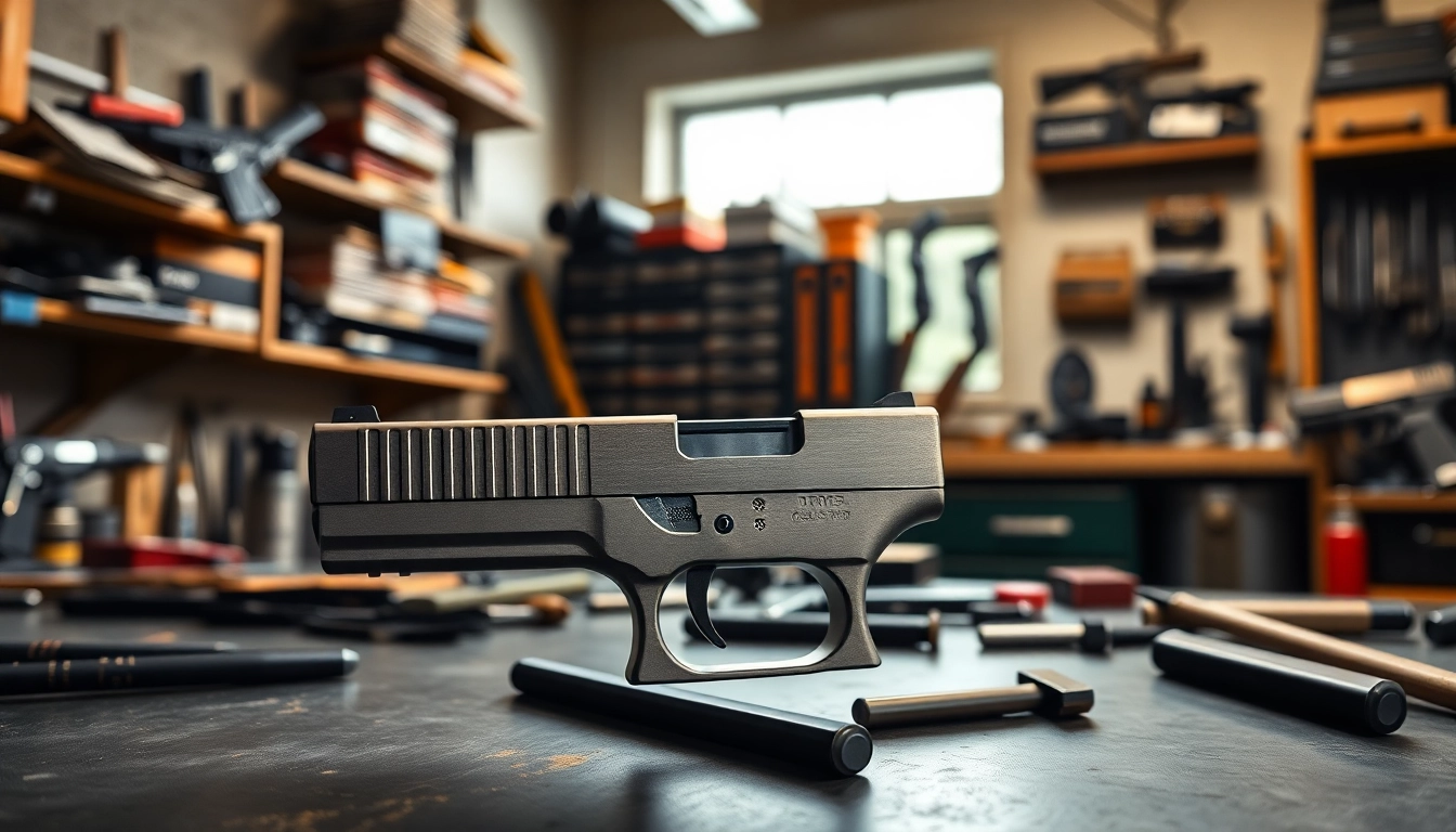 Showcase Glock 17 Gen 3 MOS OEM Slide highlighting its sleek design and features
