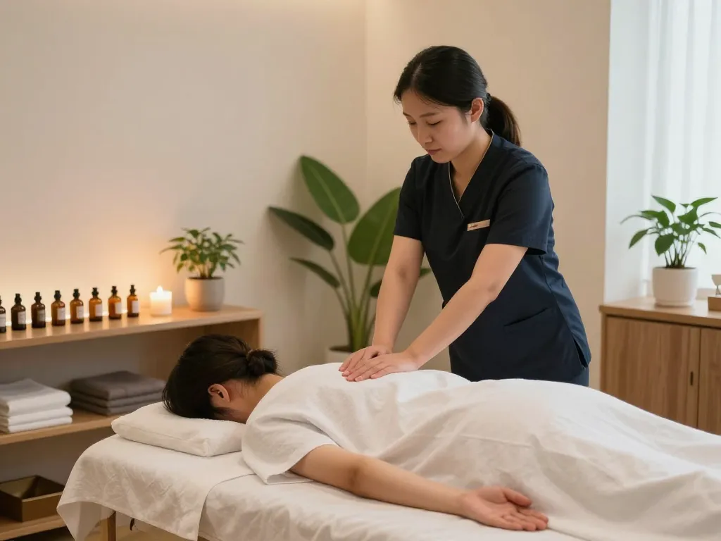 편안한 환경과 전문 치료사가 있는 평화로운 스튜디오에서의 강남마사지