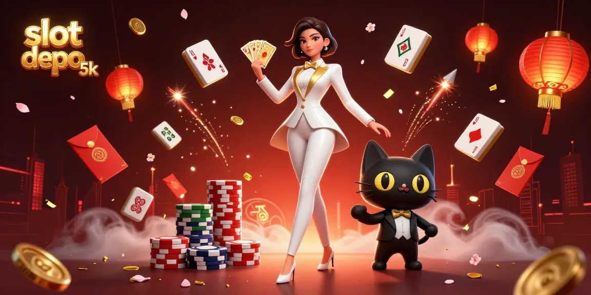 Play exciting slot depo 5k games with unique characters and vibrant visuals, showcasing thrilling casino elements.