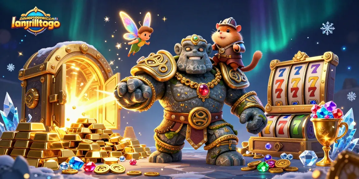 Engage with lamatracamexicangrilltogo's latest slot game treasures featuring a magical scene.