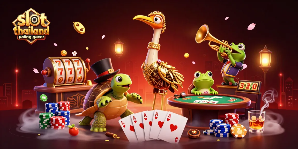 Engage with slot thailand paling gacor for a vibrant gaming adventure featuring classic 3D characters and casino elements.