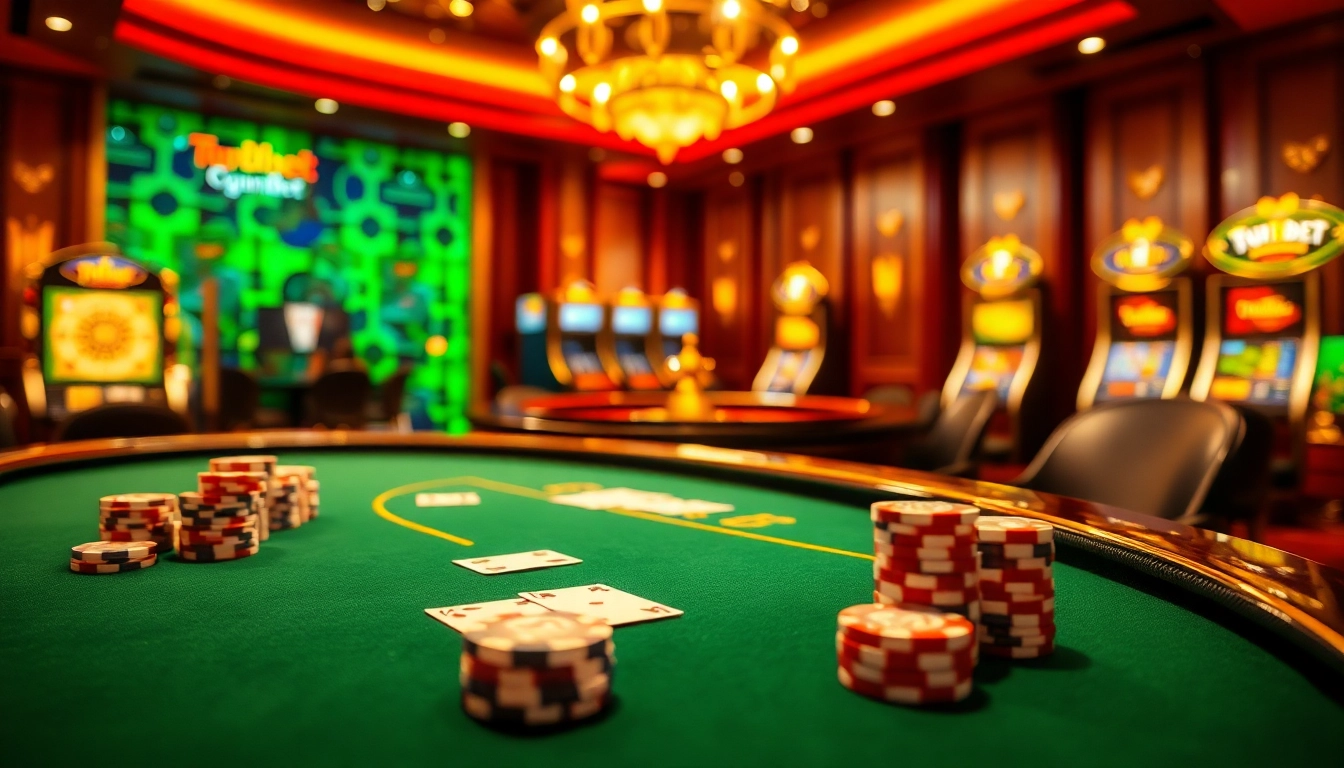 Experience thrilling gameplay at 7upbet with stylish poker tables and engaging slot machines.
