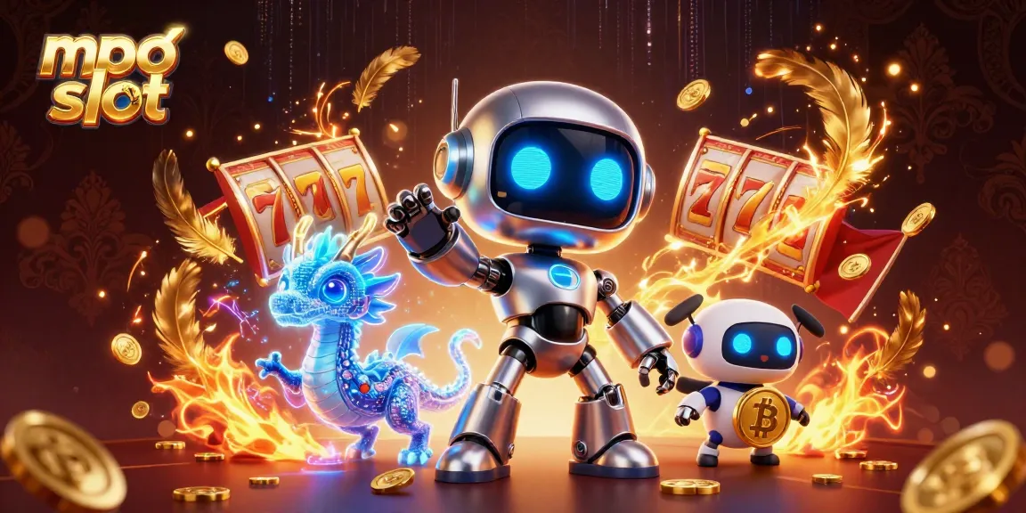 Spin the reels with mpo slot at this vibrant casino scene, showcasing exciting gameplay elements.