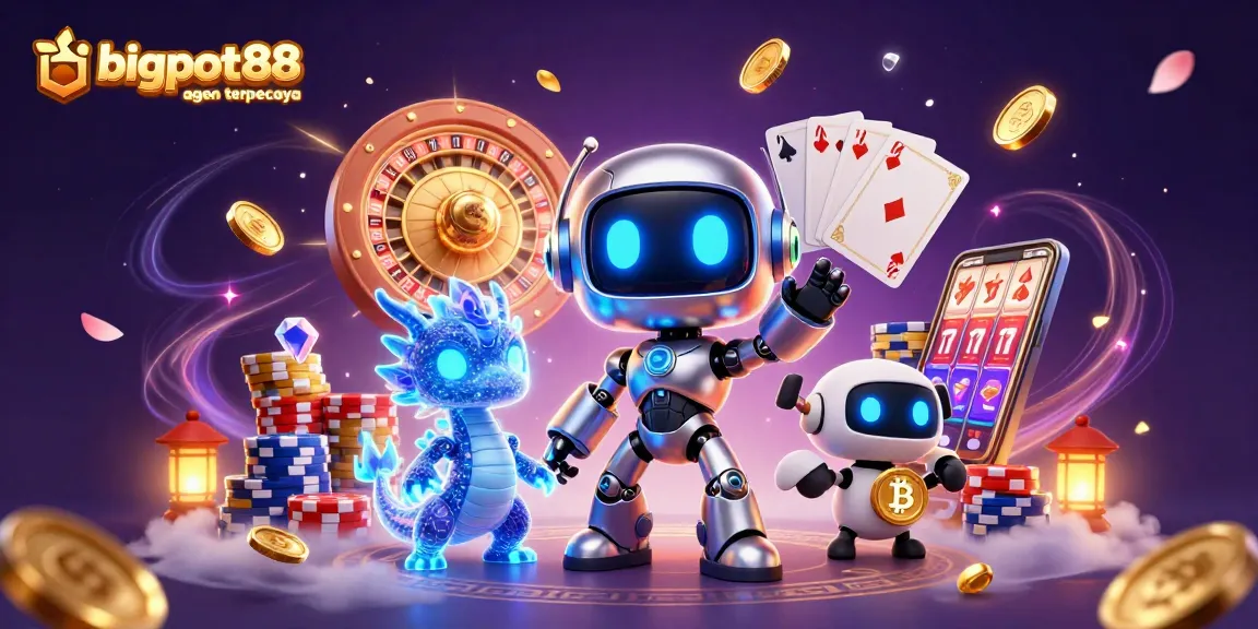 Experience bigpot88 agen terpercaya with vibrant characters and lively casino elements.