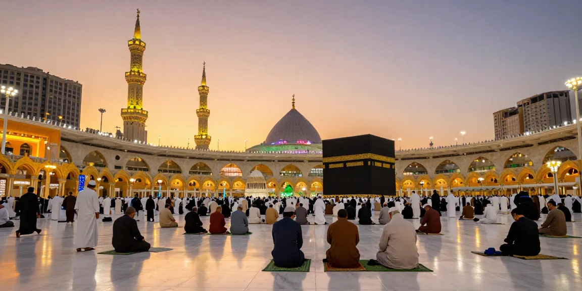 Experience Umroh Itikaf in vibrant Makkah: serene prayers, spiritual gatherings, and Ramadan reflections.