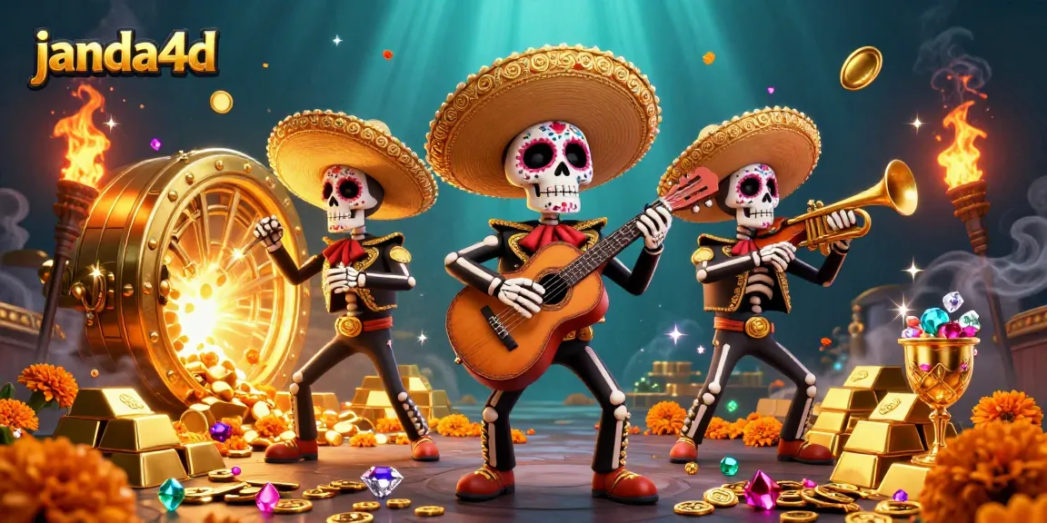 Menang besar di janda4d dengan suasana kasino yang meriah, dikelilingi oleh harta seperti emas dan perhiasan.