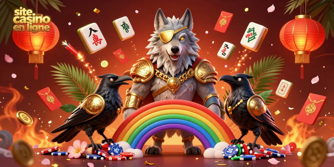 Participez à un gameplay palpitant sur les sites de casino en ligne avec des personnages 3D vibrants et des éléments de casino dans un environnement dynamique et lumineux.