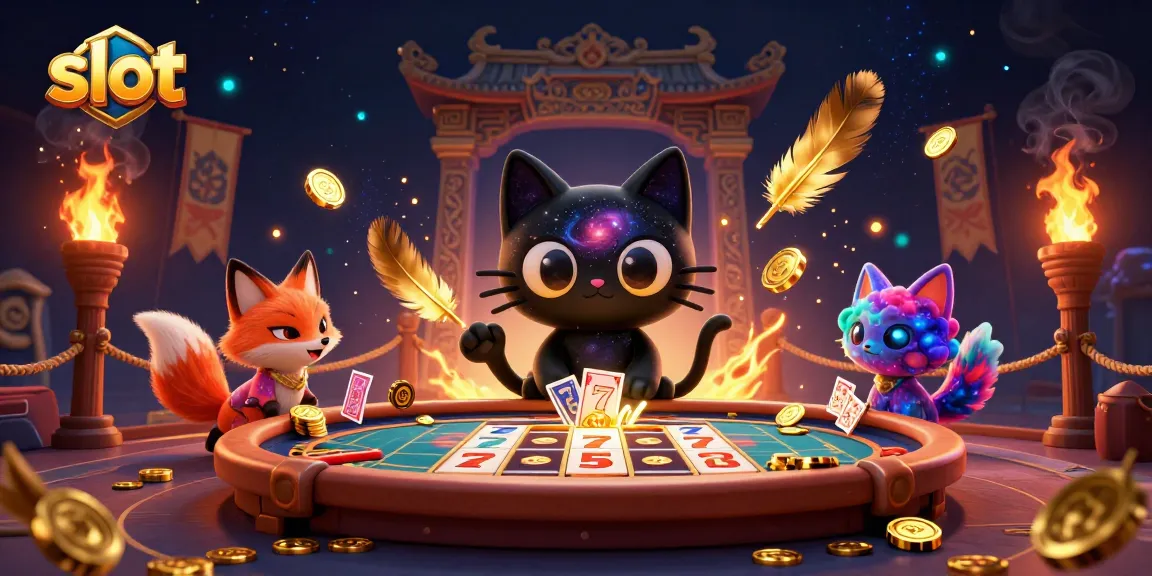 Menangkan slot dengan kucing hitam galaksi dan rubah nebula di kasino kosmik.