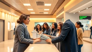 Menabung dengan deposit 1k di bank, menyaksikan teller bank konfirmasi setoran.