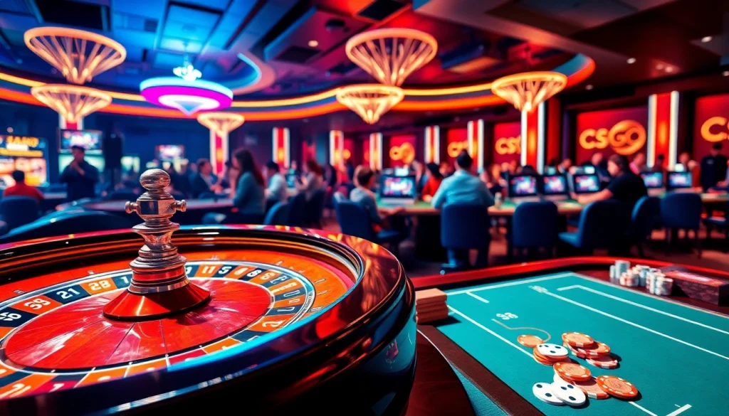 Engaging visuals of the best csgo gambling sites reddit with thrilling casino atmosphere and interactive games.