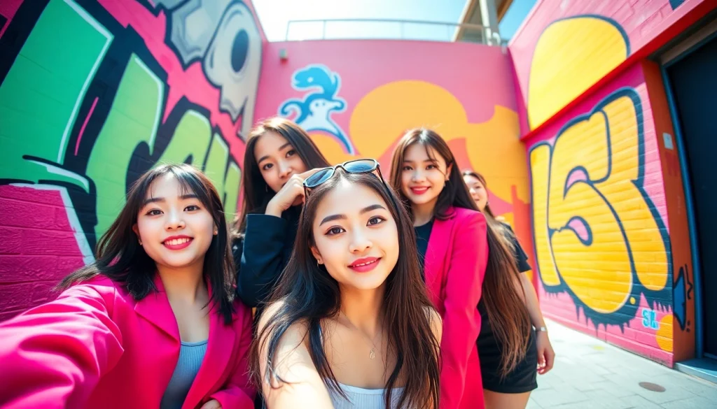 Dynamic portrayal of blackpink members Jisoo, Jennie, Rosé, and Lisa showcasing their unique styles.