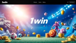 1win resmi sayt veb səhifəsi, müasir dizayn və oyun elementləri ilə doludur.