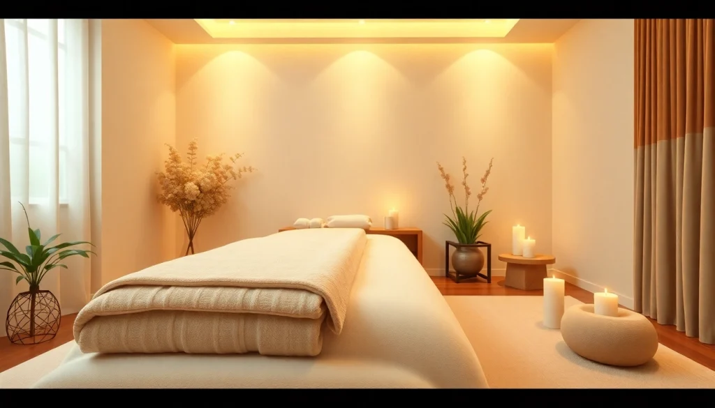 수원출장마사지 서비스를 선보이는 매력적인 마사지 치료 환경.