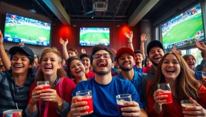 Dynamic sports fans enjoying high-quality streaming on 토토스토리