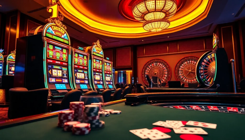 Experience the thrill of slot gacor gaming in a luxurious casino environment.